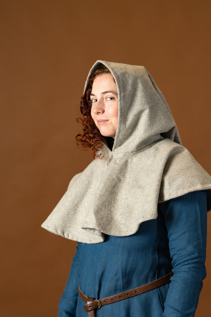 Chaperon Cucullus (grey), wool mix