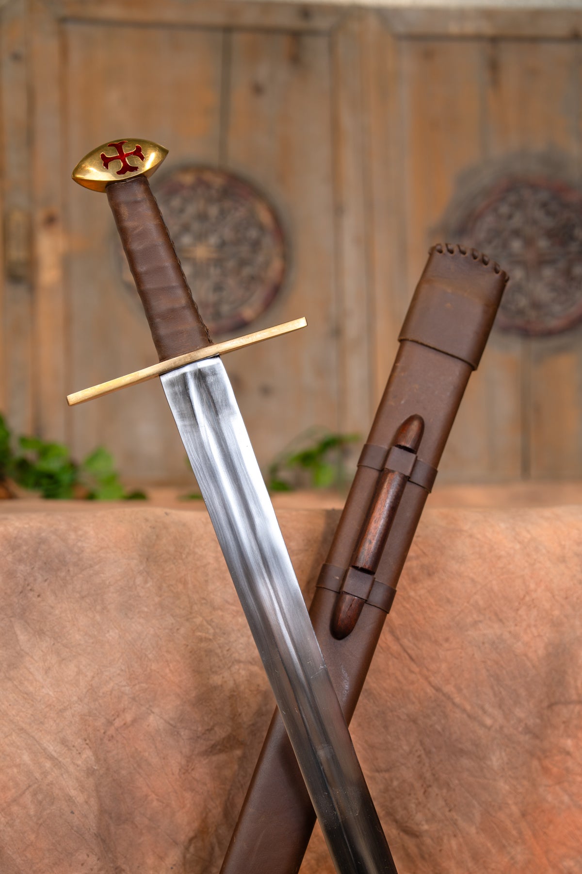 Templar sword Hugo de Payens, semi-sharp