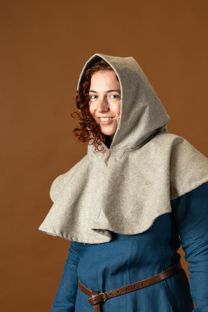 Chaperon Cucullus (grey), wool mix