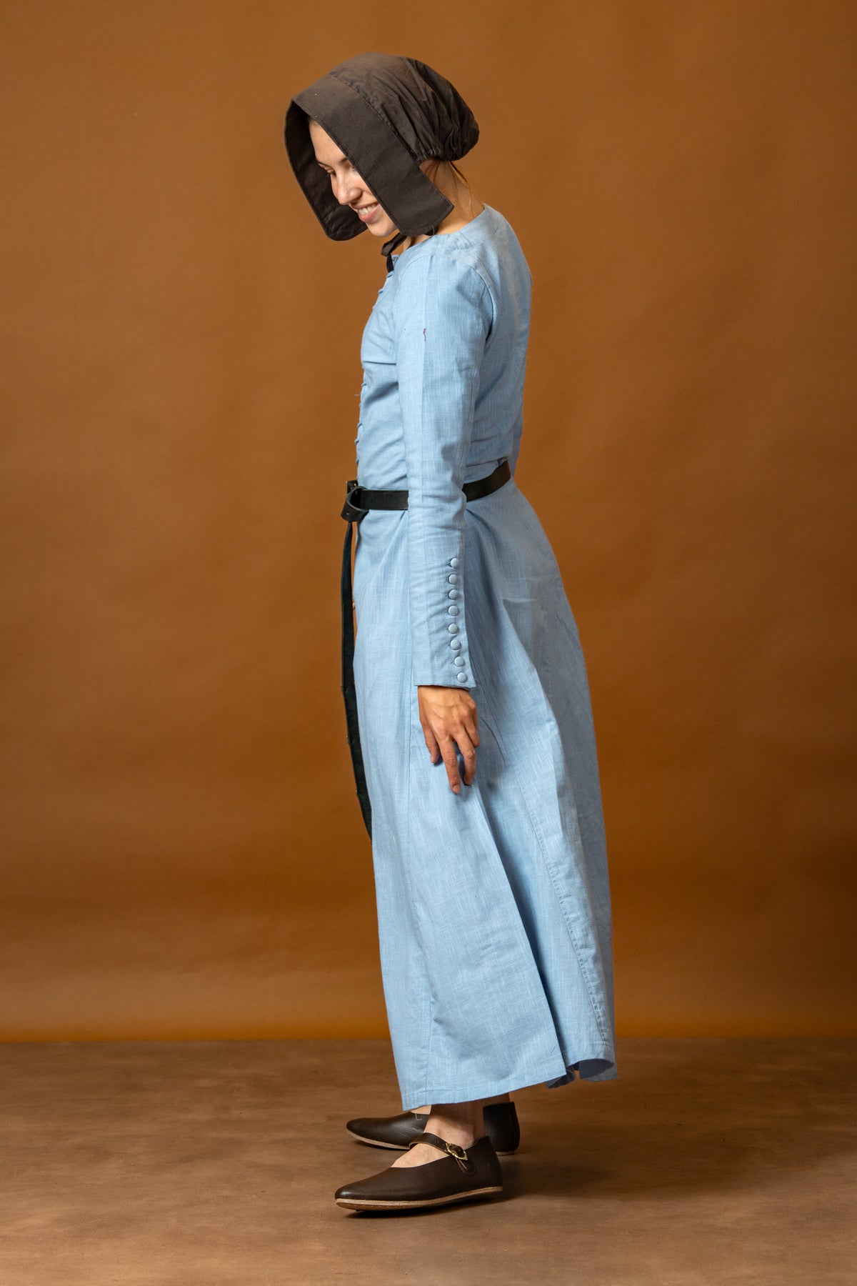 Cotehardie Marian, cotton, blue