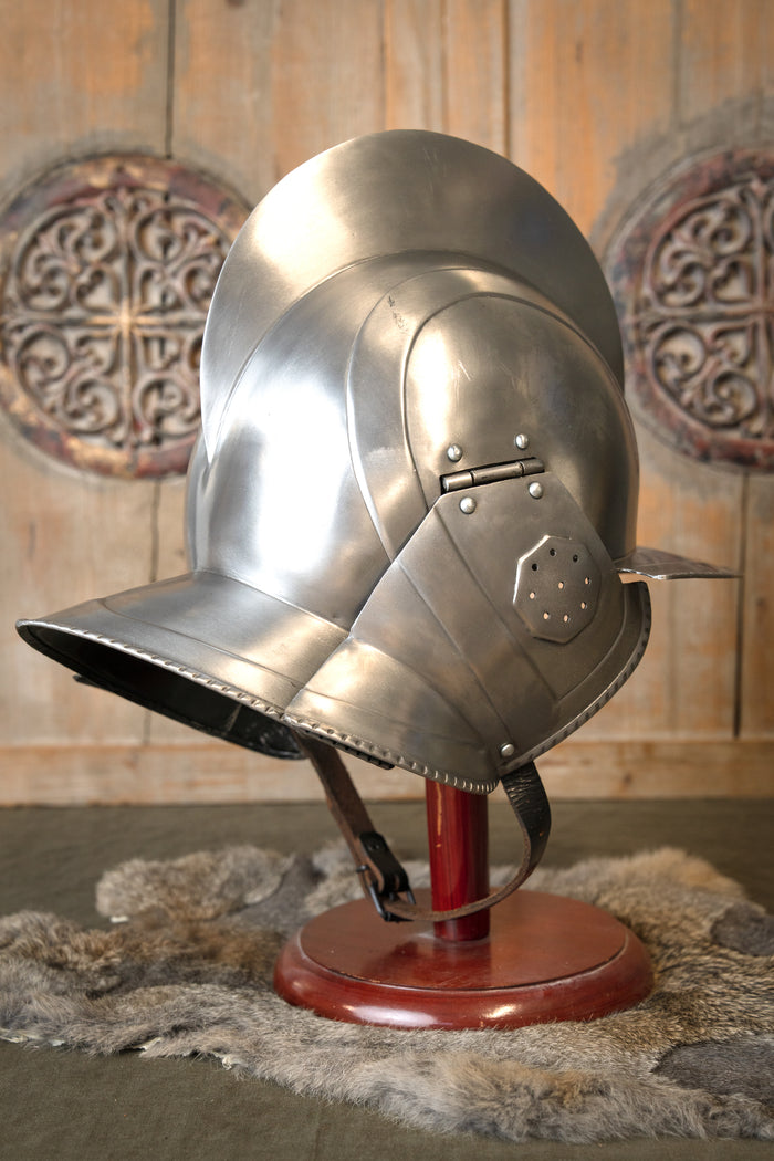 16th century burgonet Kaspar, polished, 1.2 mm