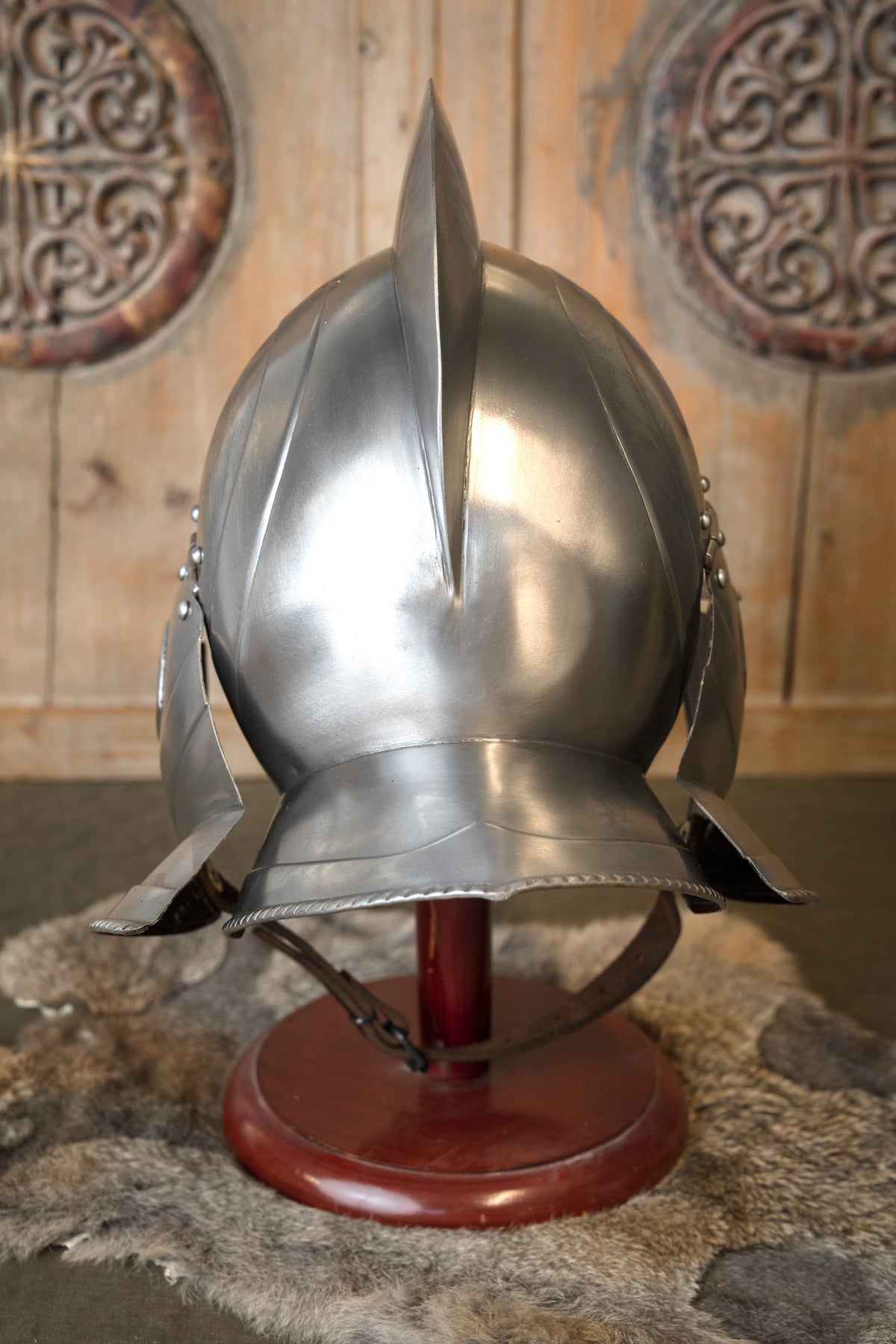 16th century burgonet Kaspar, polished, 1.2 mm