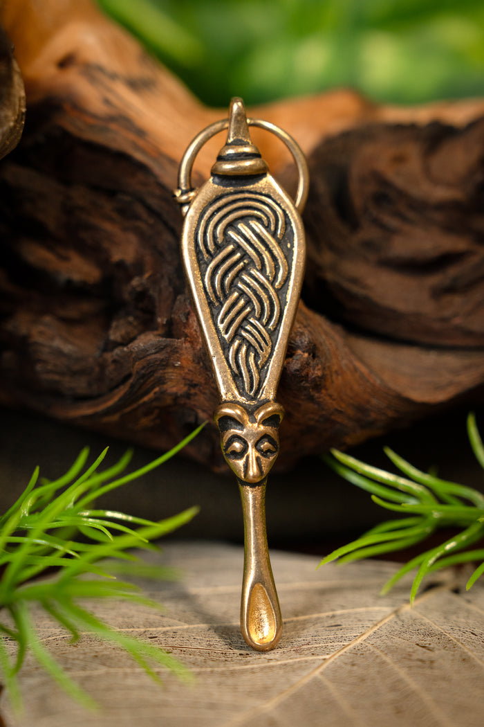 Viking ear spoon Adelsö, bronze