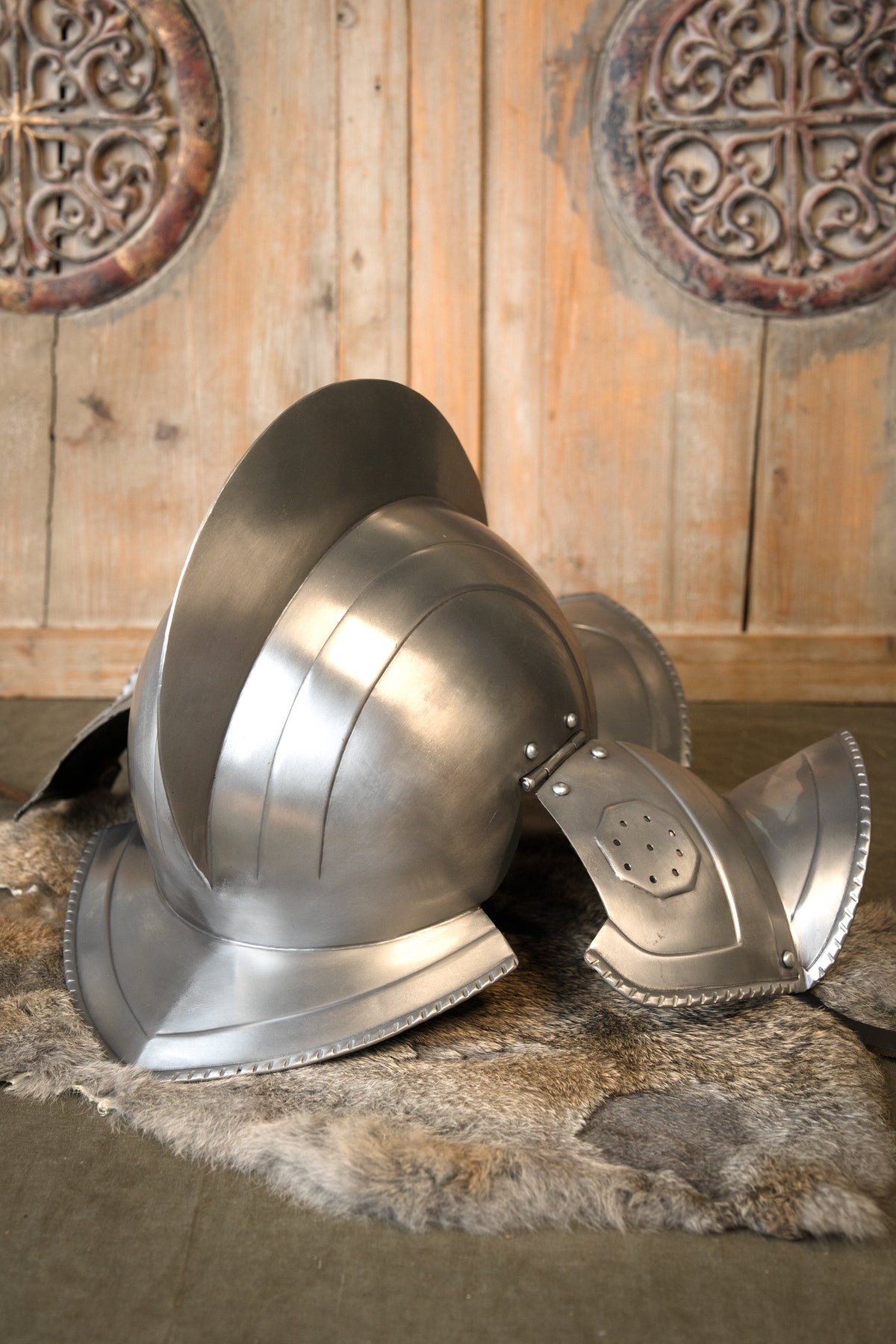 16th century burgonet Kaspar, polished, 1.2 mm