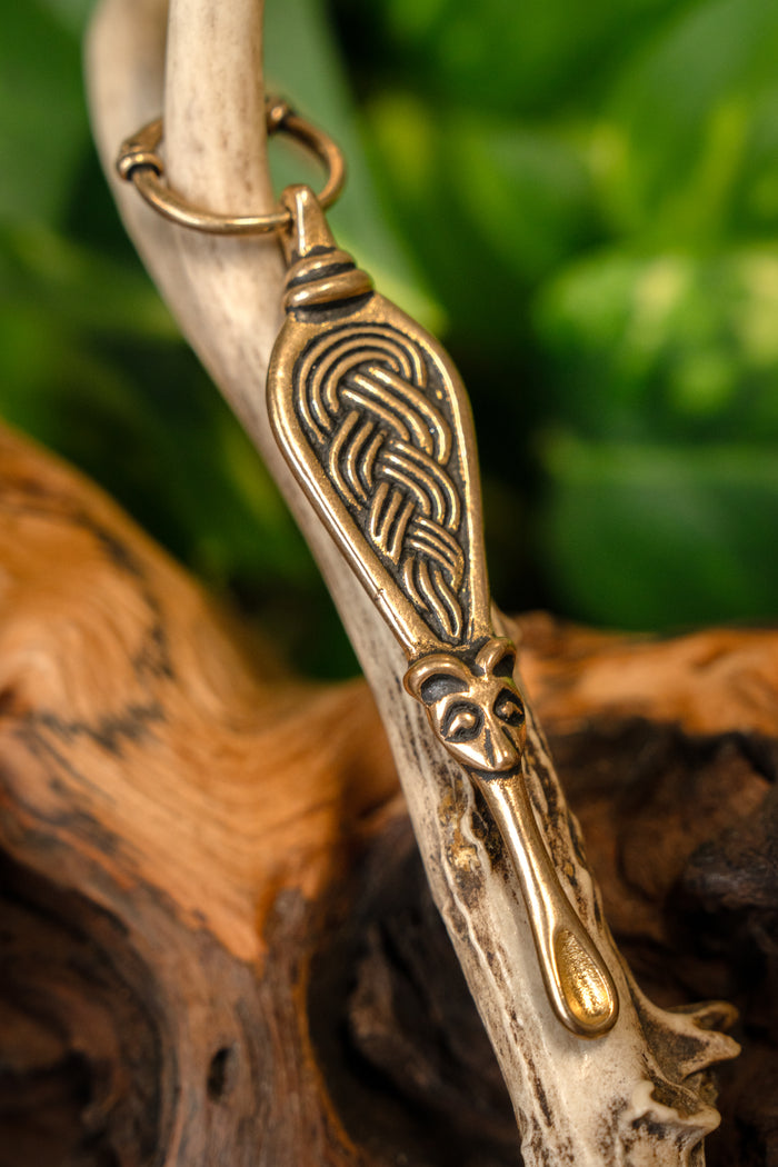 Viking ear spoon Adelsö, bronze