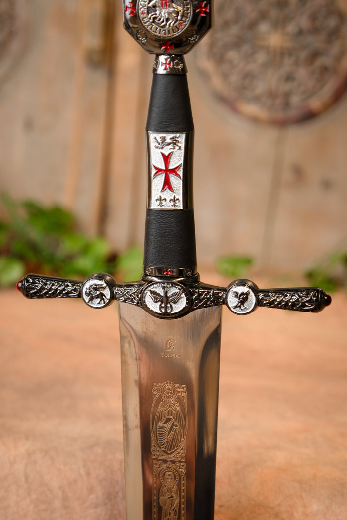Decorated Templar Sword, Semi-Sharp