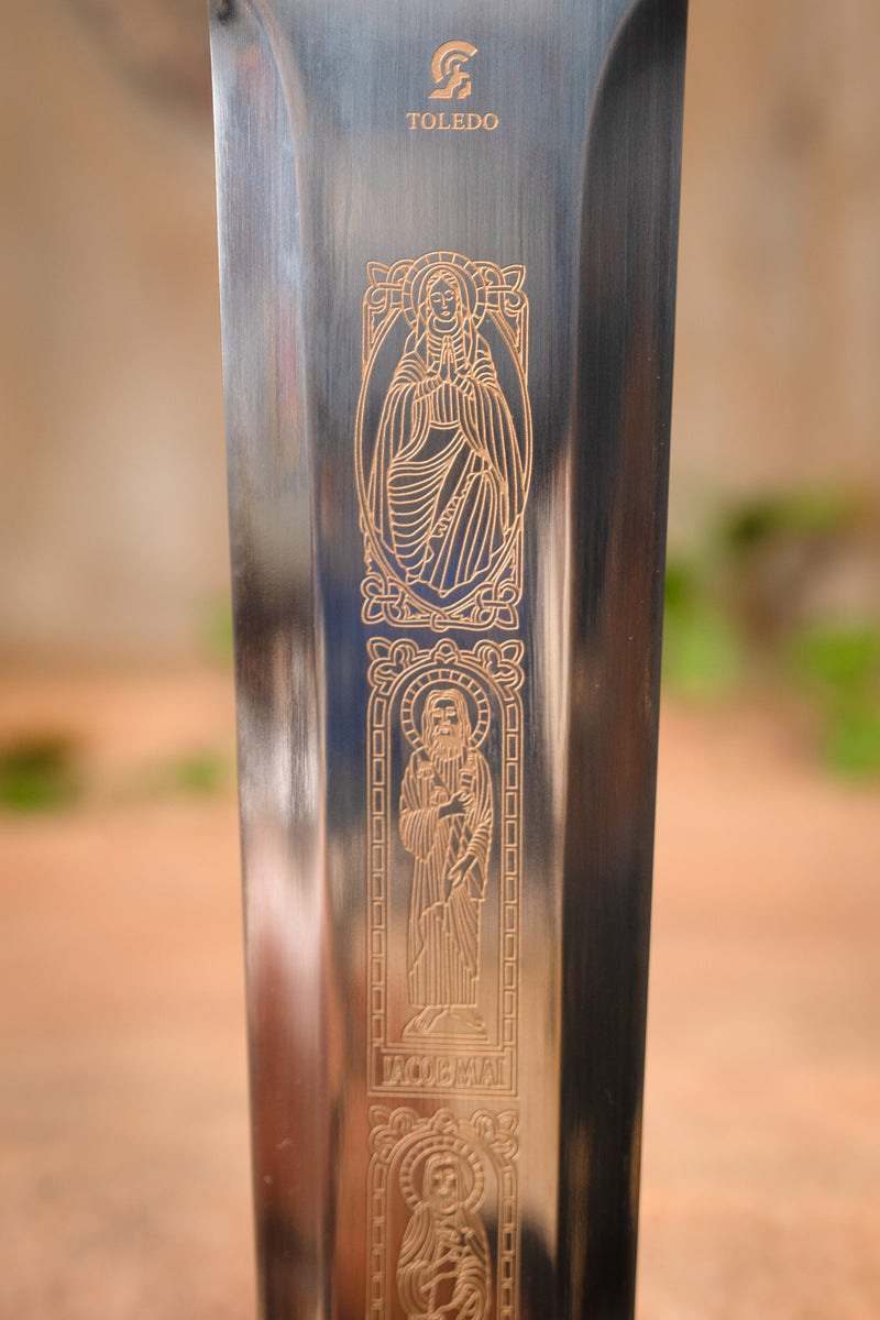 Decorated Templar sword, semi-sharp