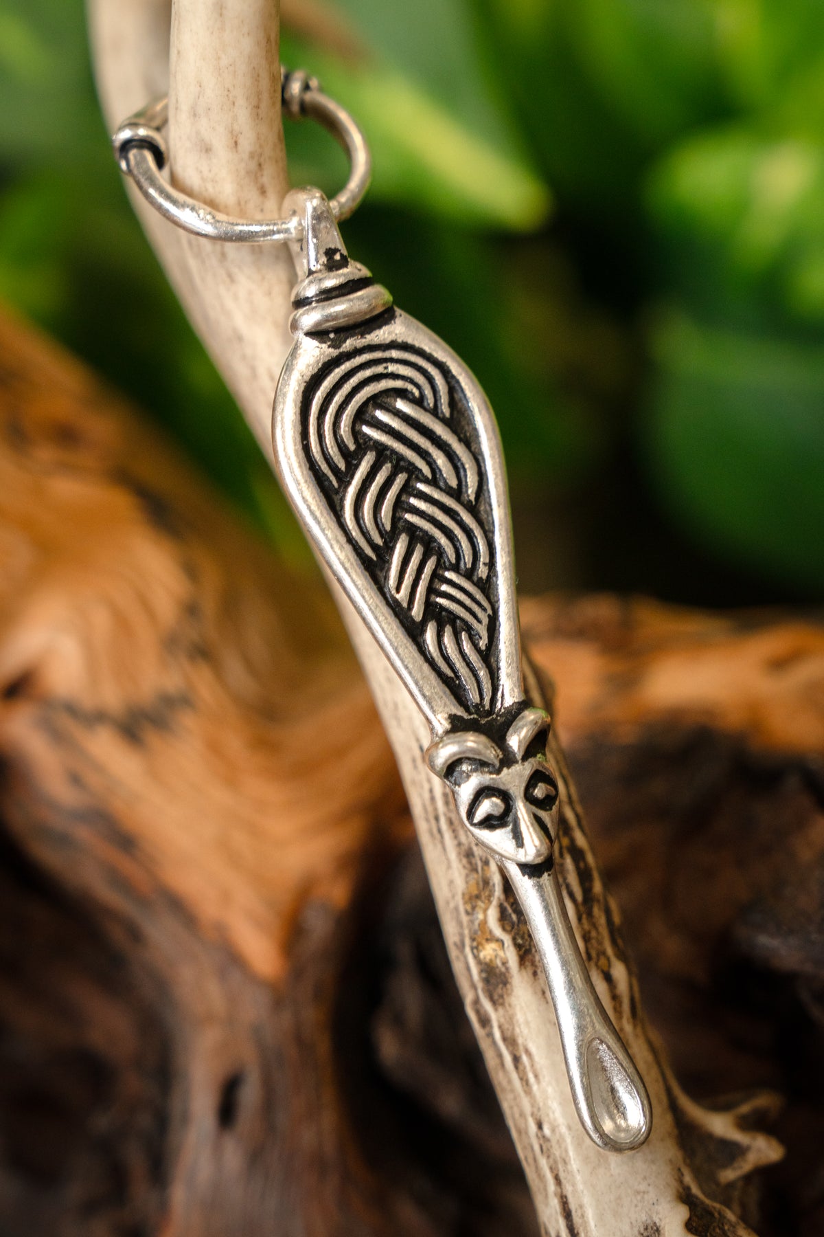 Viking ear spoon Adelsö, silvered bronze