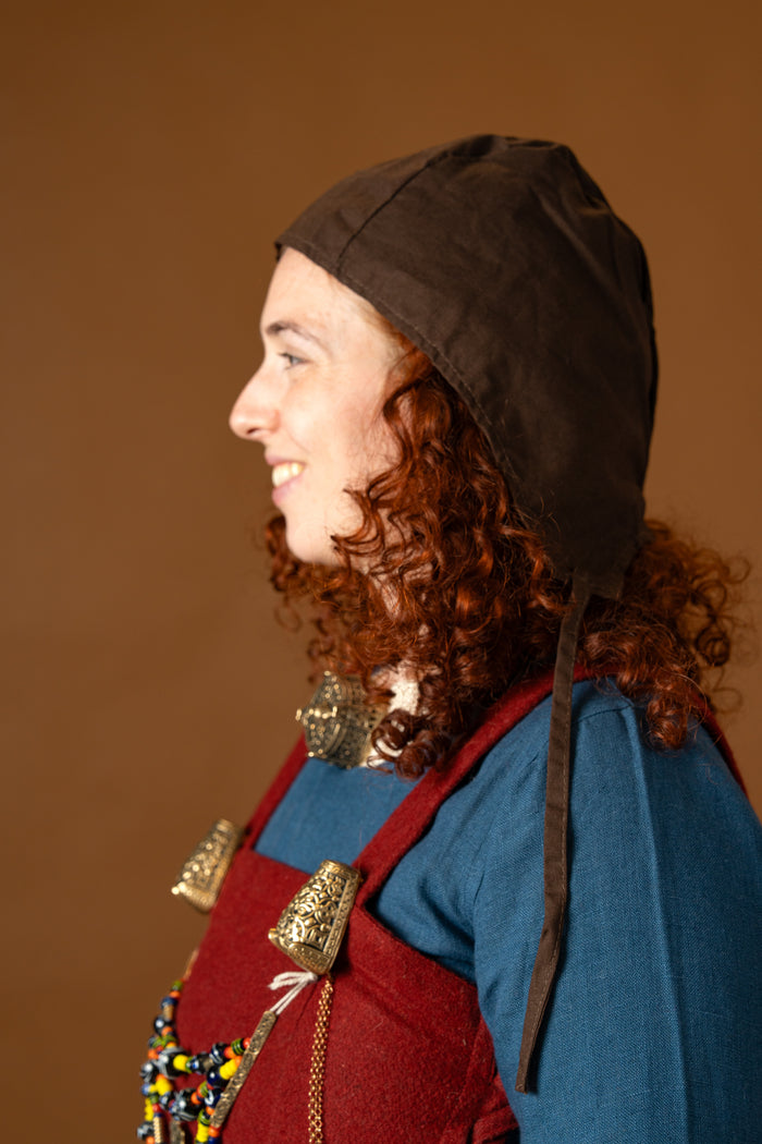 Medieval Coif Jasper, brown