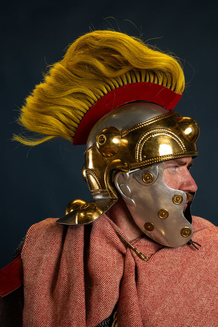 Witcham Gravel Roman auxiliary helmet, 1-1.2 mm