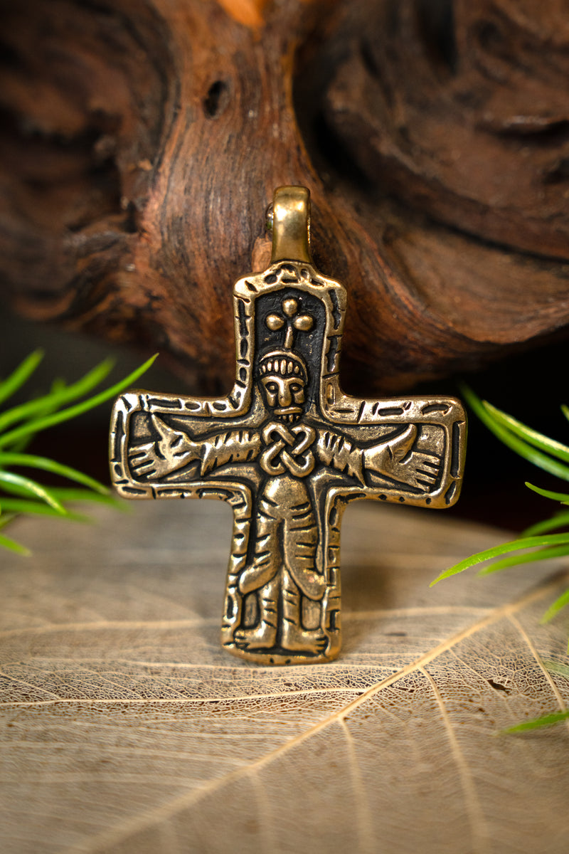 Gioiello a croce vichingo di Gotland, bronzo