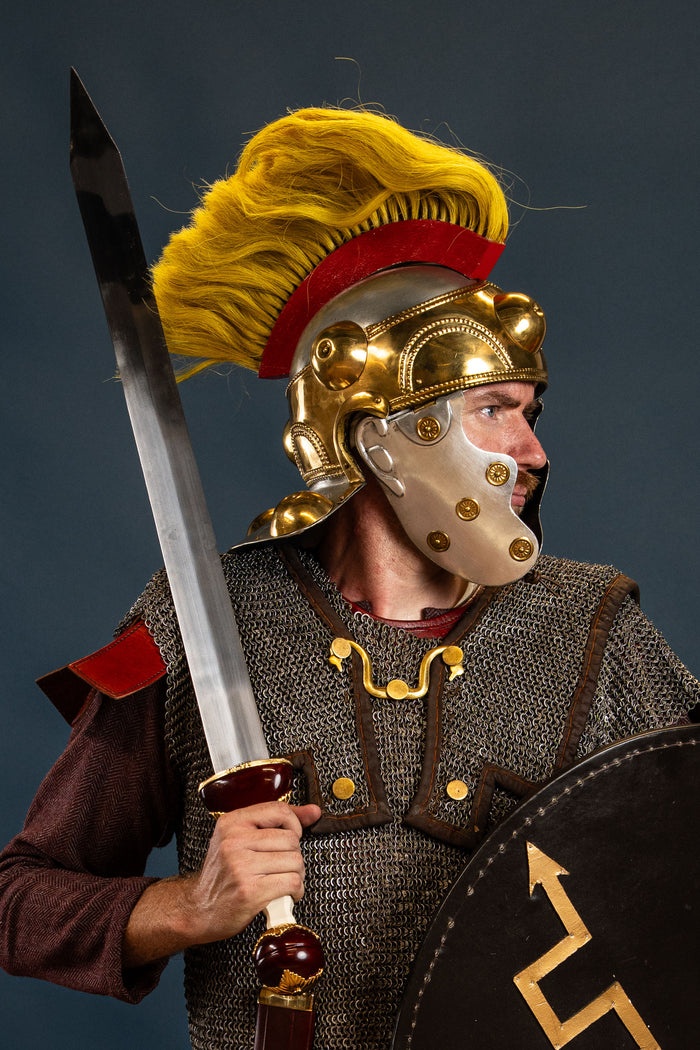 Witcham Gravel Roman auxiliary helmet, 1-1.2 mm