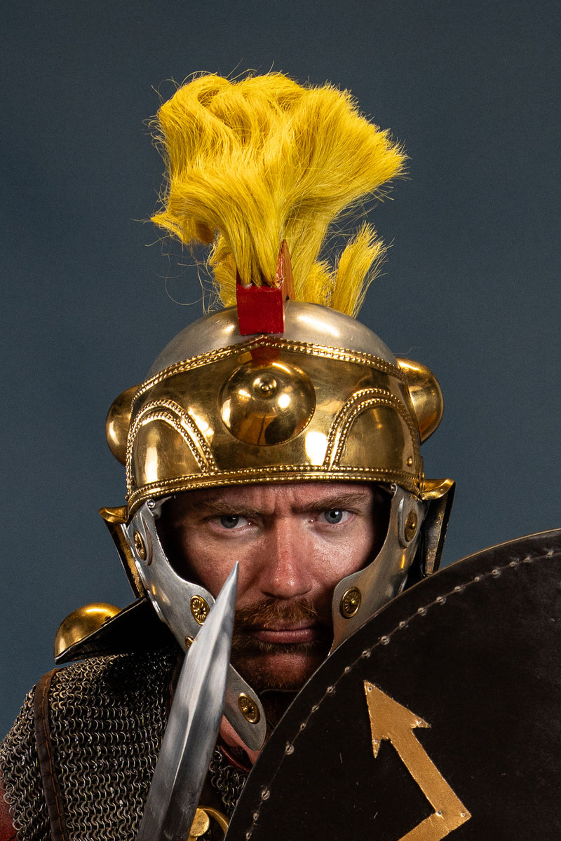 Witcham Gravel Roman auxiliary helmet, 1-1.2 mm