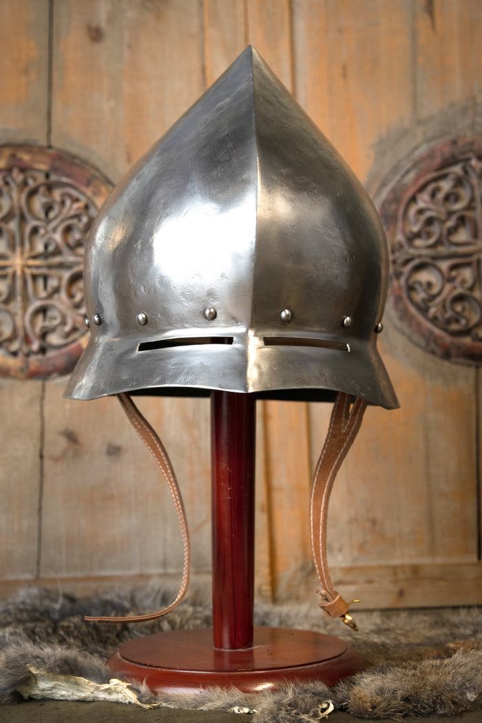 15th century German kettle hat, antique finish, 1.6 mm