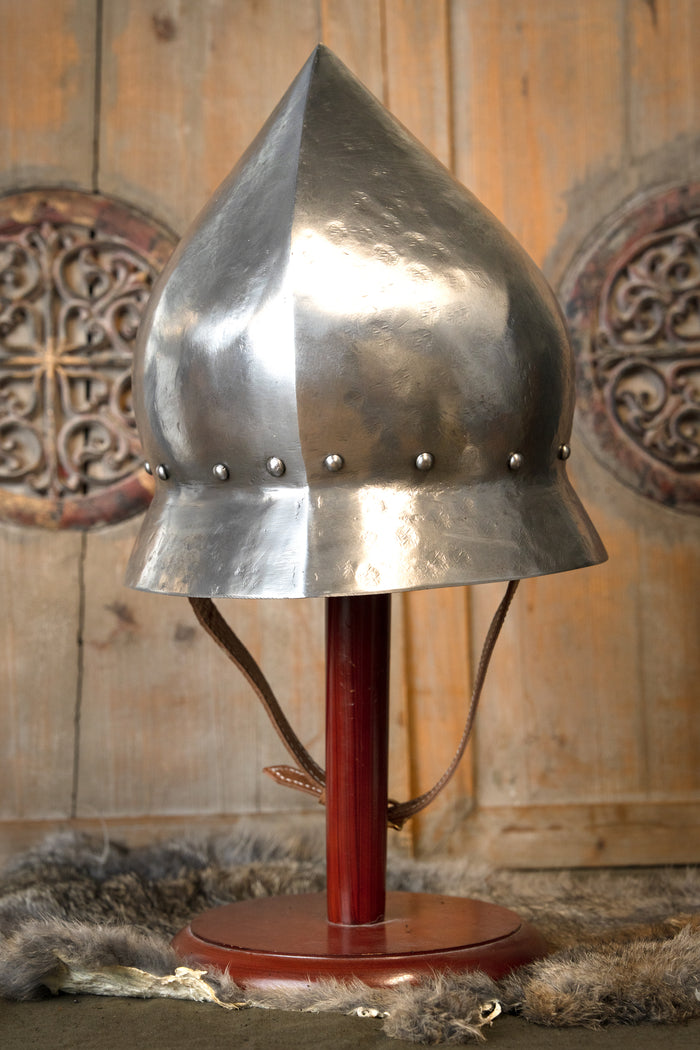 15th century German kettle hat, antique finish, 1.6 mm