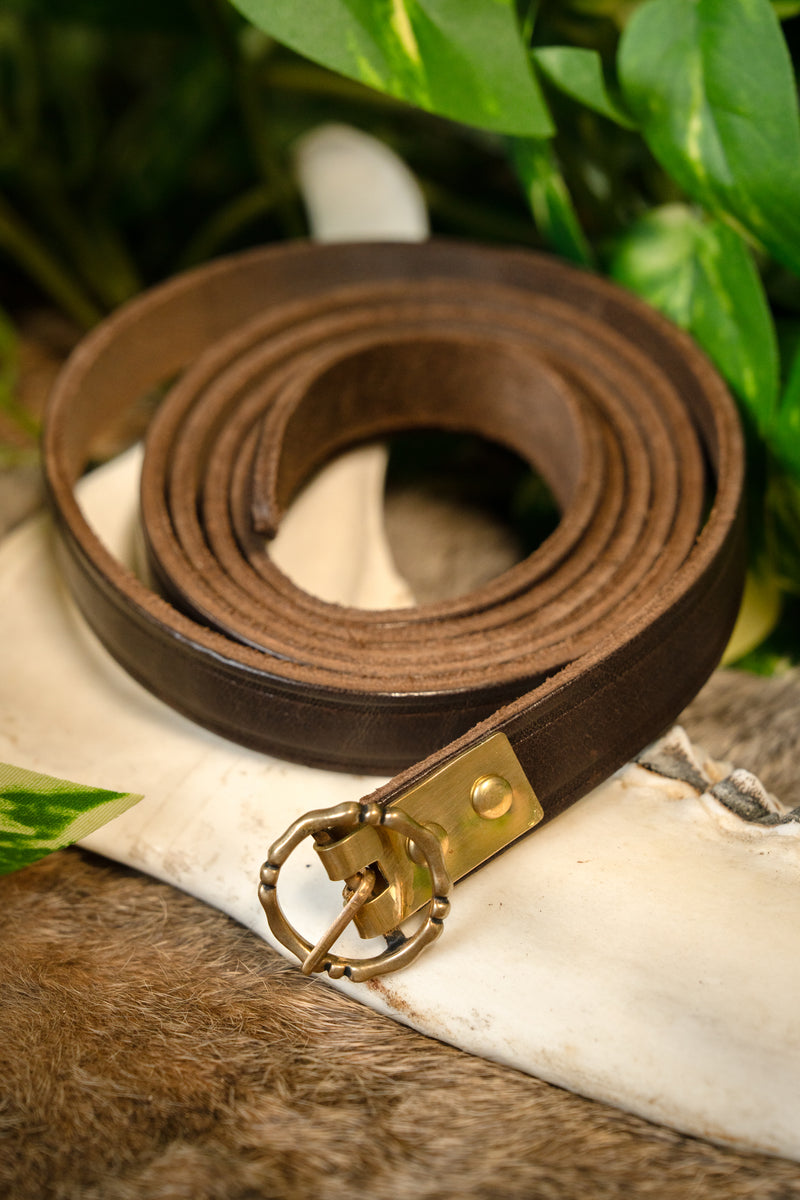 Ceinture du XVe siècle Anjou, 150 cm, brune