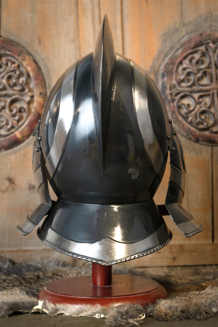 16th century burgonet Kaspar, bronzed, 1.2 mm