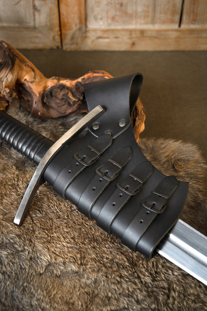15th century sword frog, black