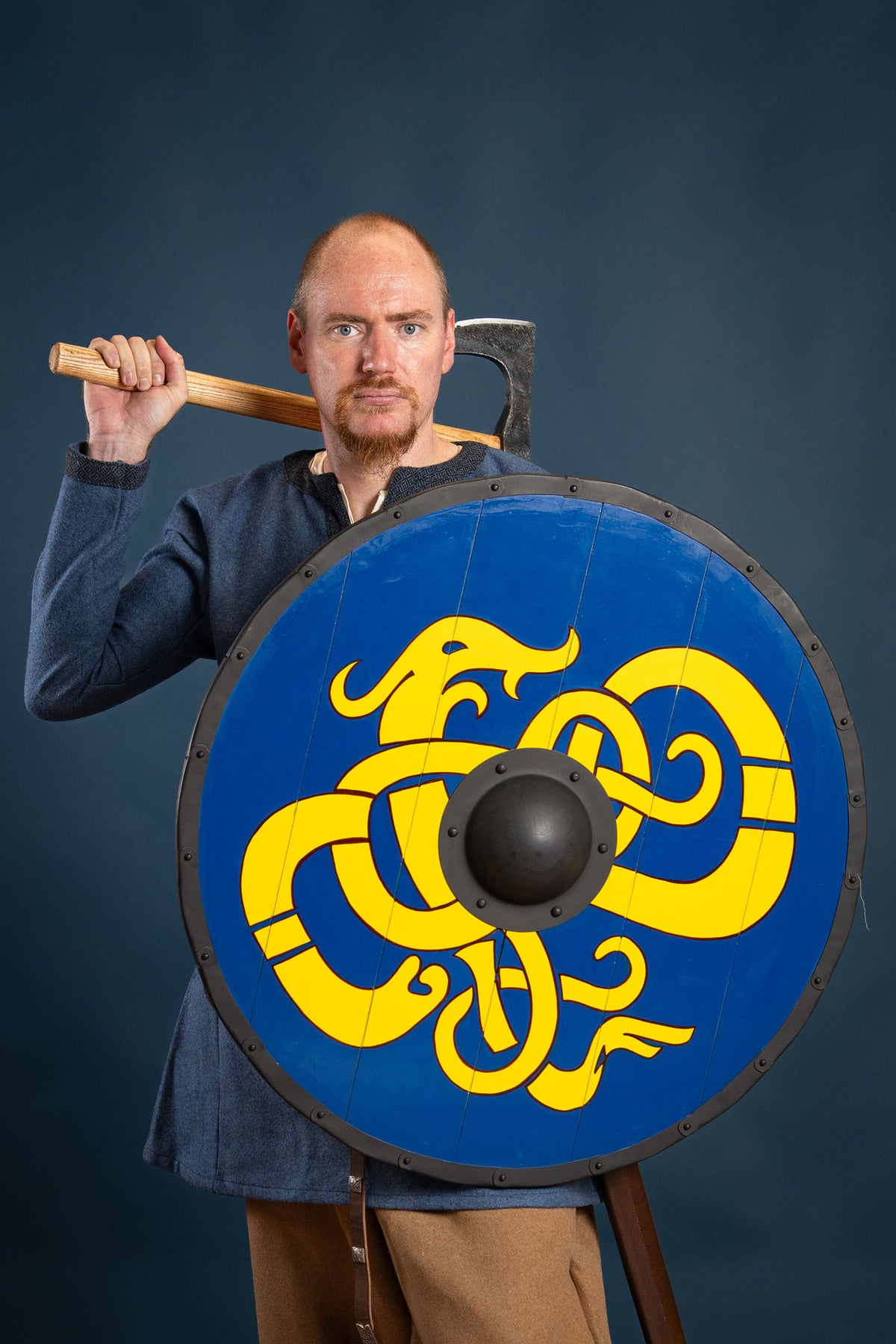 Viking shield Urnes dragon