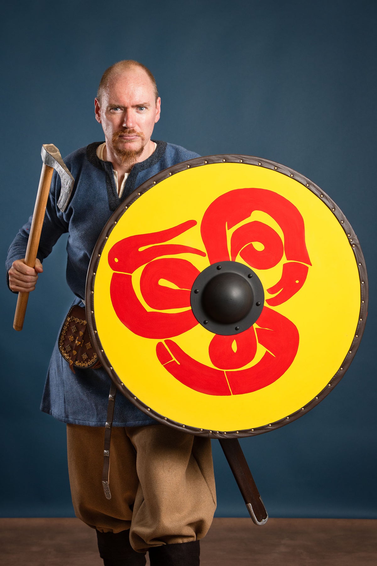 Viking shield Midgard snake