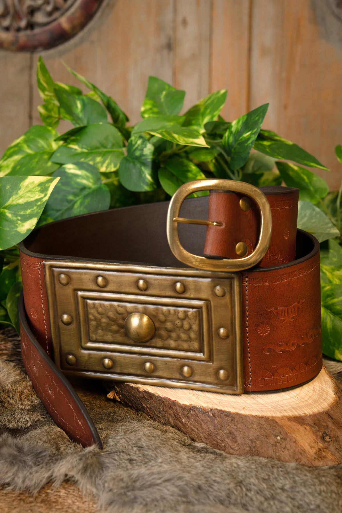Barbarian belt, brown