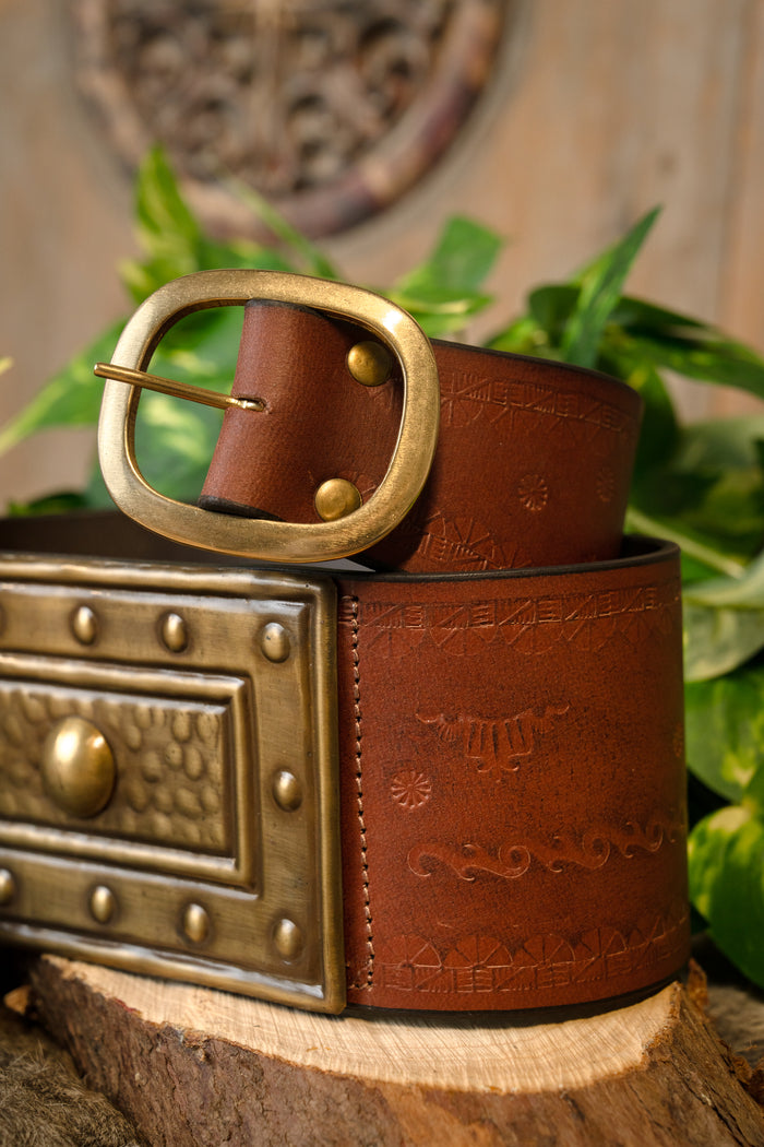 Barbarian belt, brown