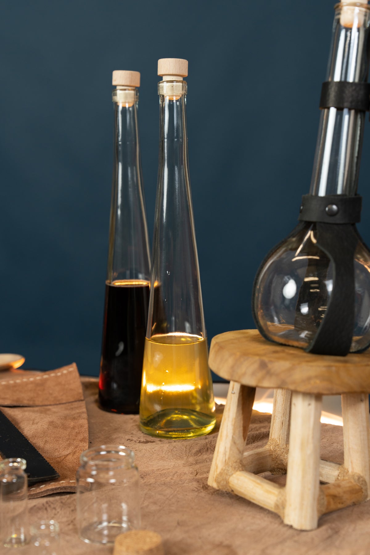 Glass bottle 500 ml with cork