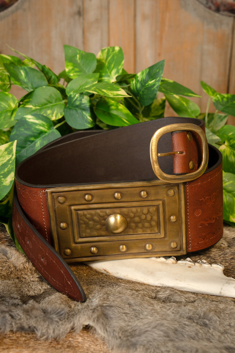 Cinturón bárbaro, marrón