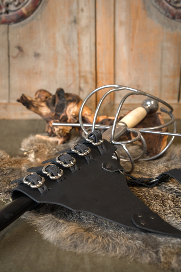 Rapier baldric, 16th-17th century, black