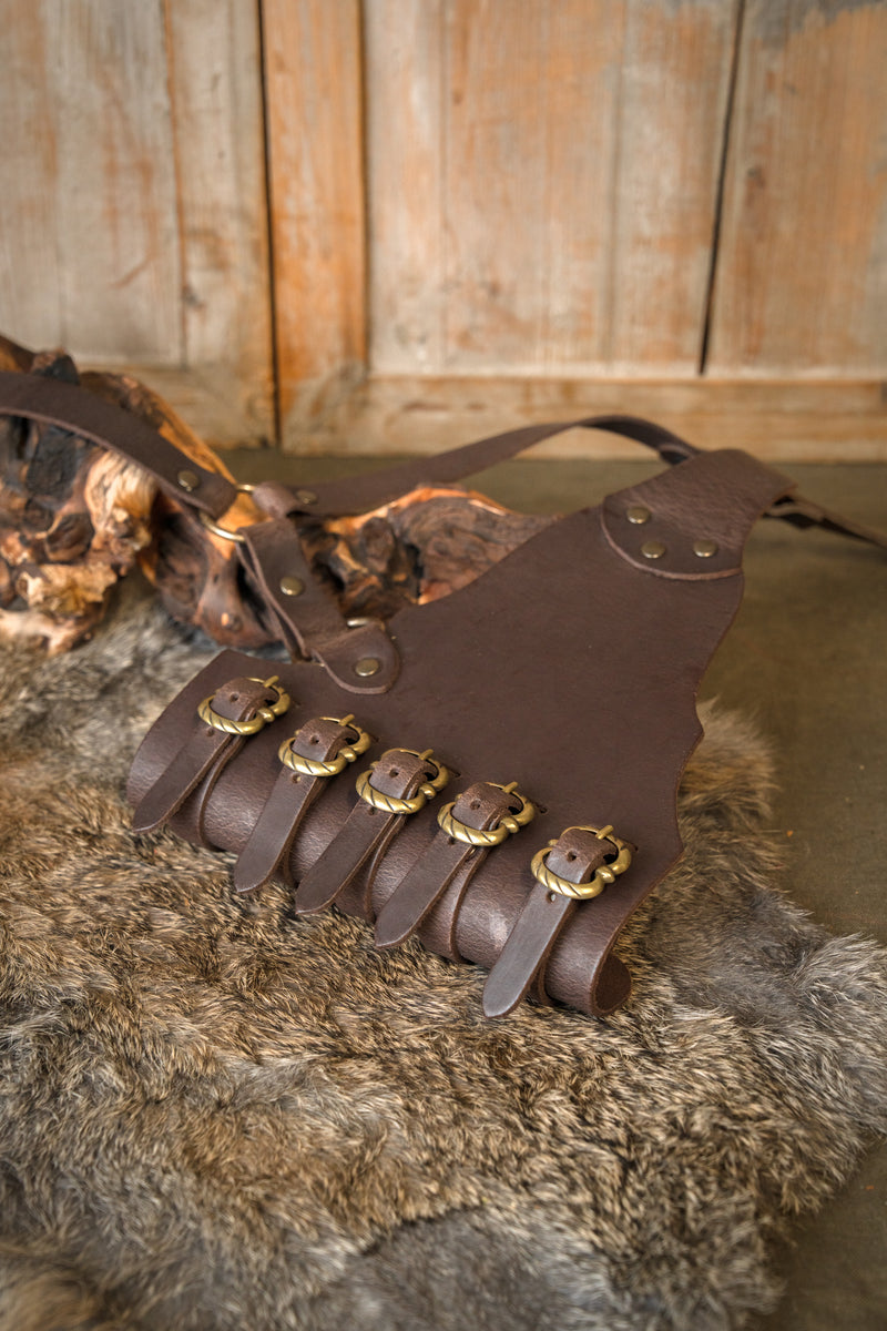 Rapier baldric, 16th-17th century, brown