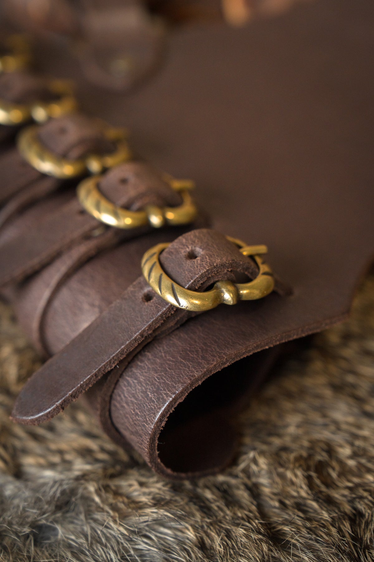 Rapier baldric, 16th-17th century, brown