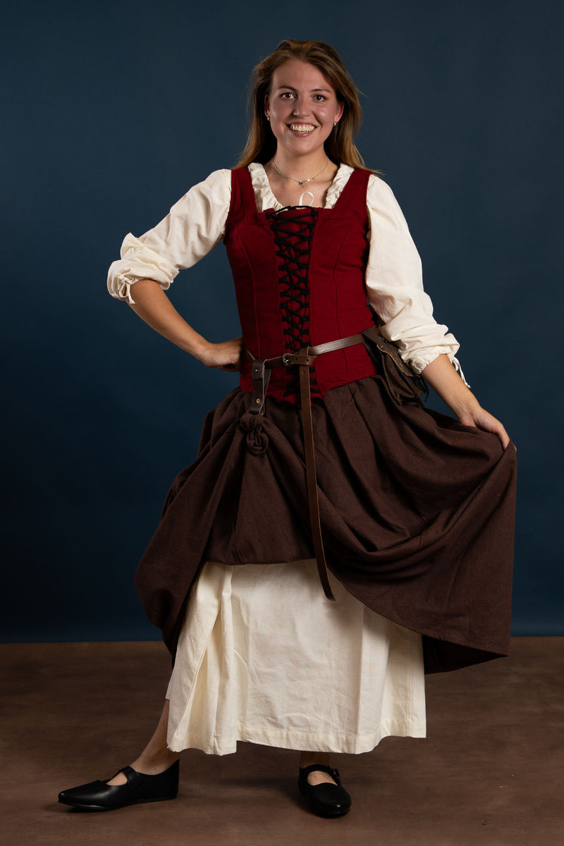 Sujetafaldas, marrón