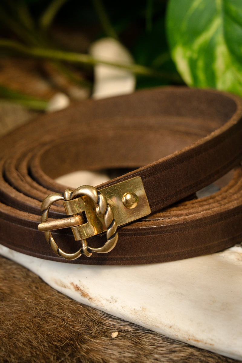 Mittelalterlicher Gürtel Neville, 150 cm, braun