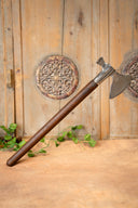 13th century battle axe with hammer blade, Maciejowski Bible, semi-sharp