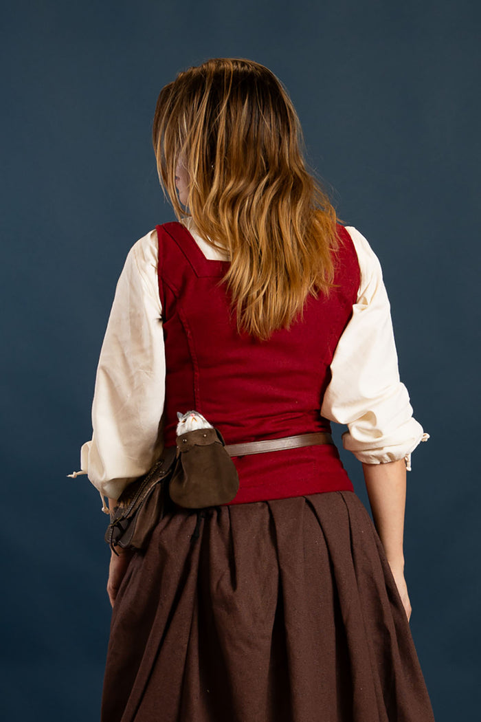 Ursula's body, wool blend, bordeaux red