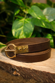 14th-15th century belt Beaufort, 151 cm, brown