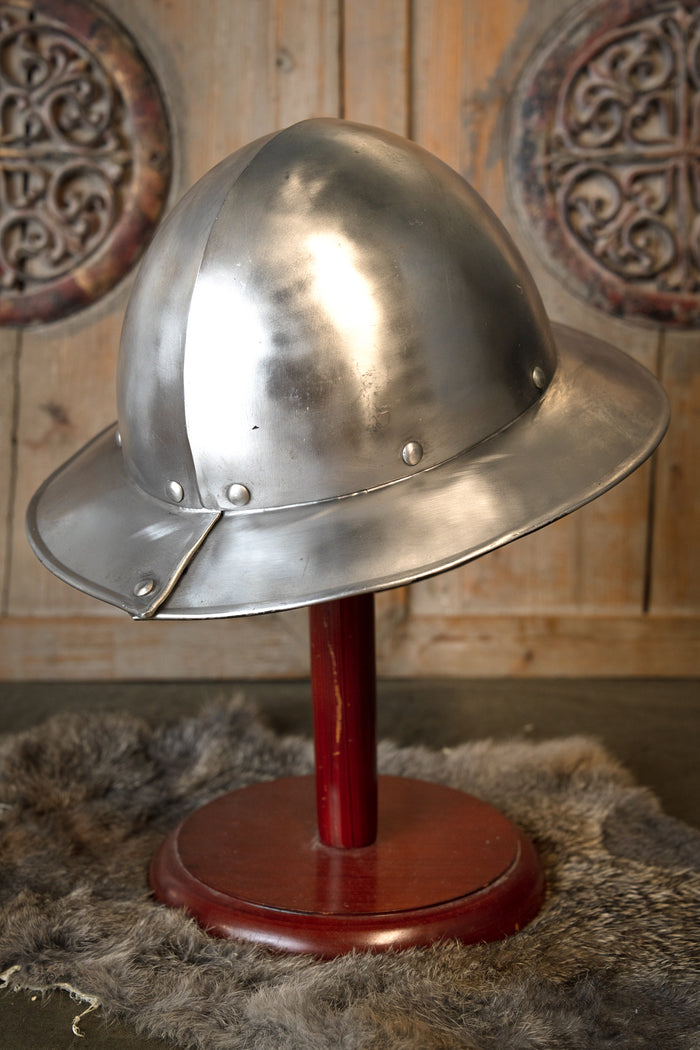 14th–15th century kettle hat, polished, 1–1.2 mm