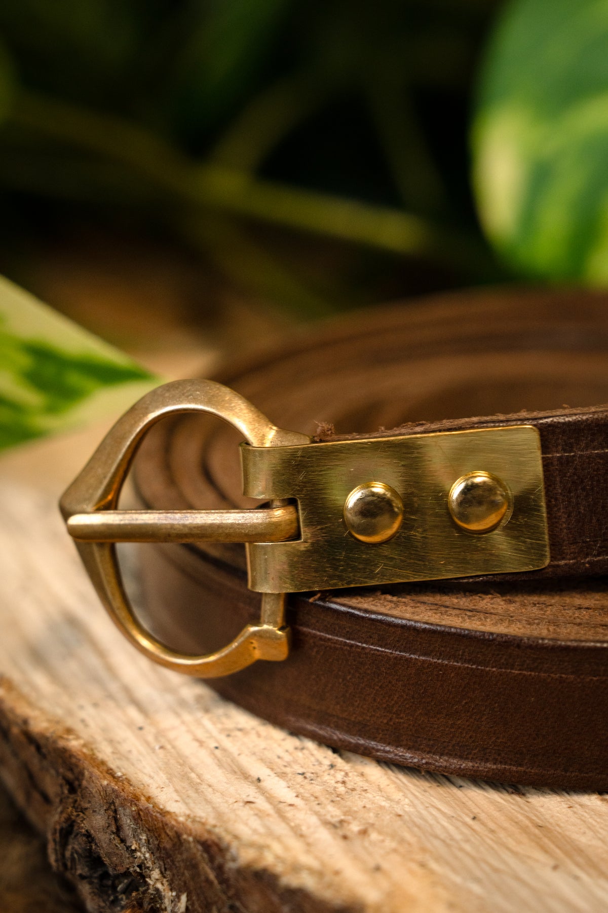 14th-15th century belt Beaufort, 151 cm, brown