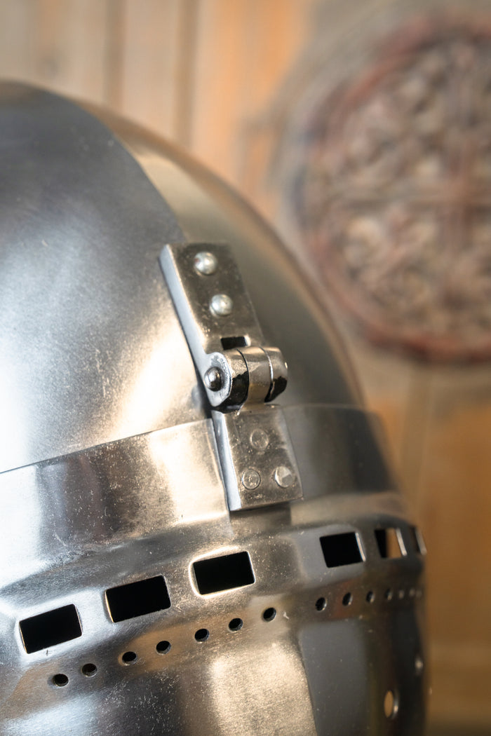 14th century klappvisier bascinet, 1.6 mm