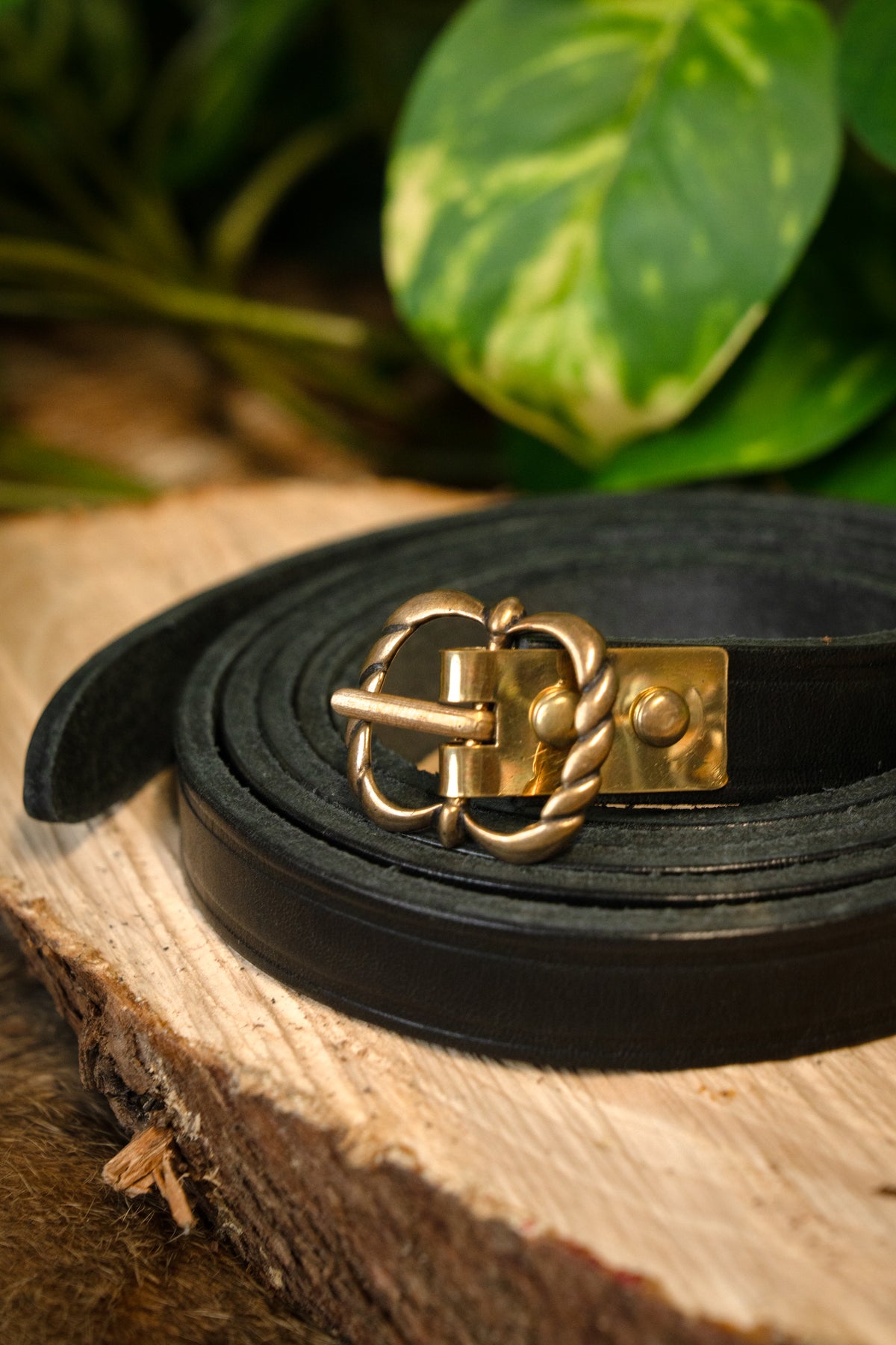 Medieval belt Neville, black, 150 cm