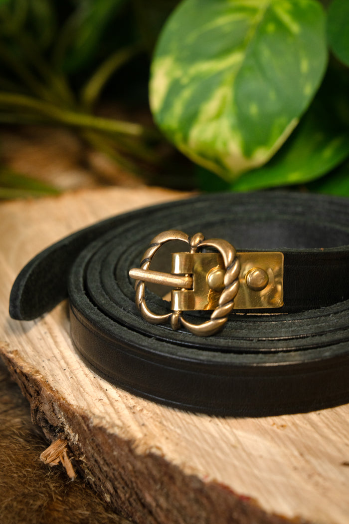 Medieval belt Neville, black, 150 cm