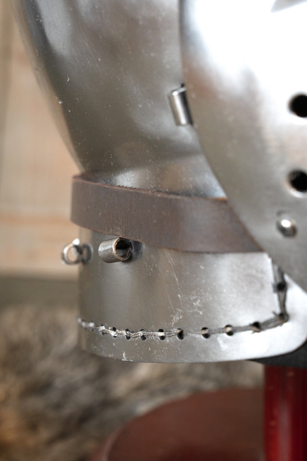 14th century klappvisier bascinet, 1.6 mm
