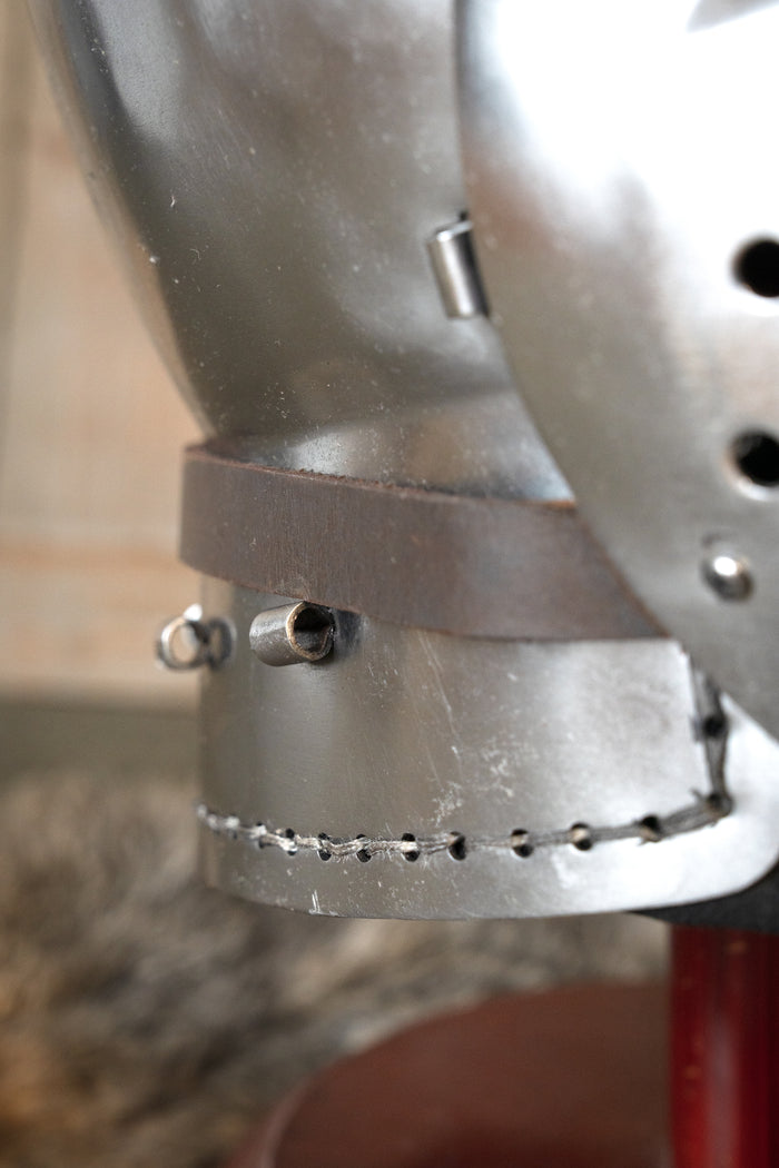 14th century klappvisier bascinet, 1.6 mm