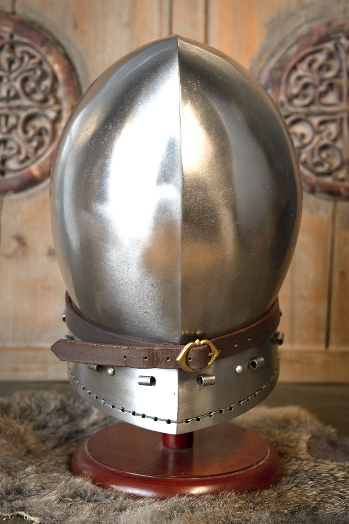 14th century klappvisier bascinet, 1.6 mm