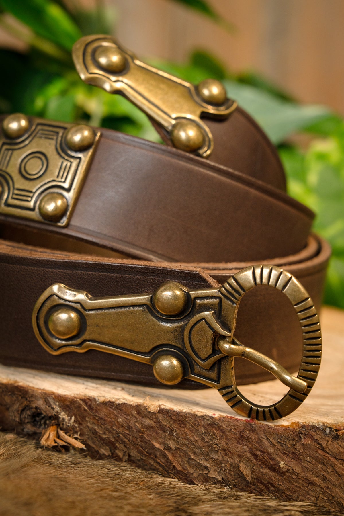 Germanic belt Ballingen, 165 cm, brown