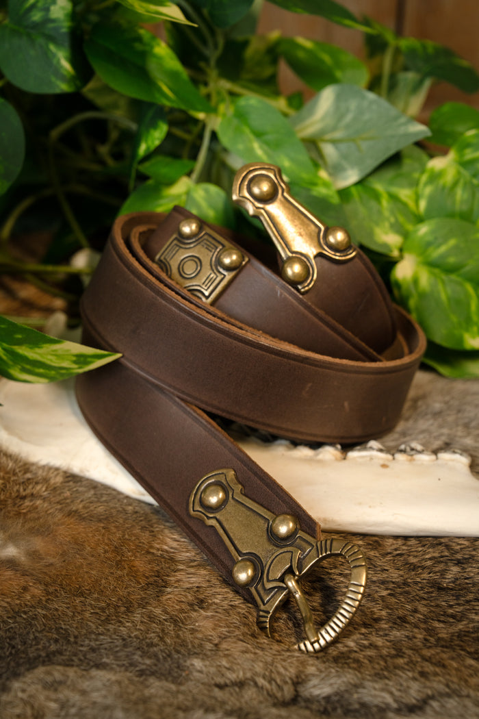 Germanic belt Ballingen, 165 cm, brown
