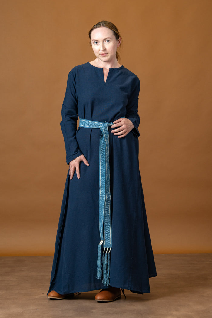Viking dress Valdis, blue