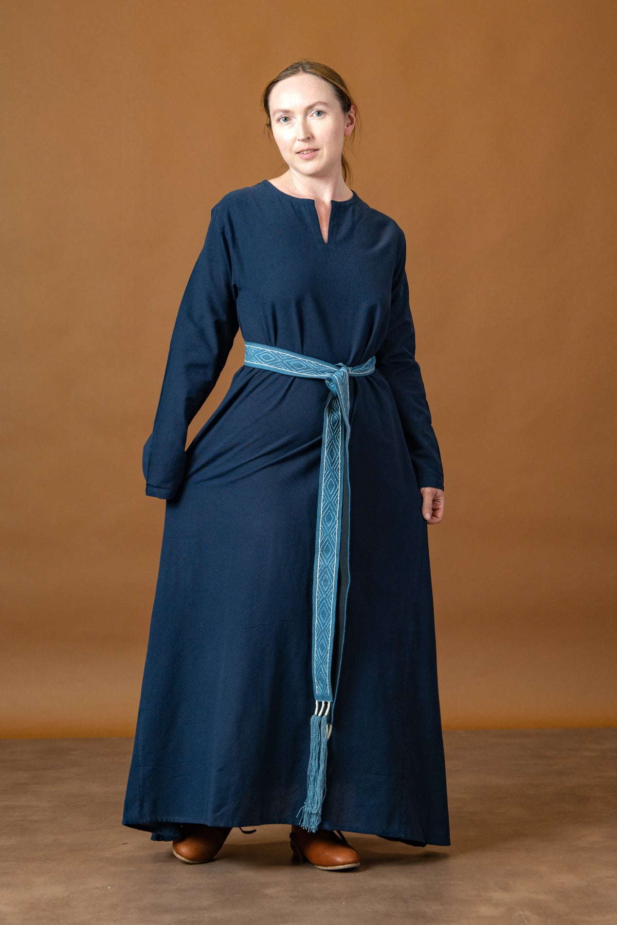 Viking dress Valdis, blue
