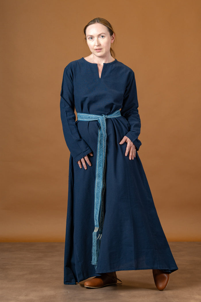 Viking dress Valdis, blue