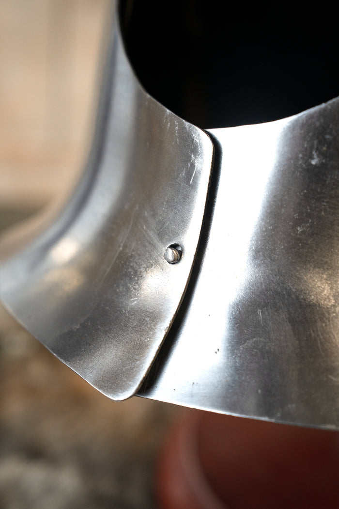 14th century large bascinet battle-ready, 1.6 mm